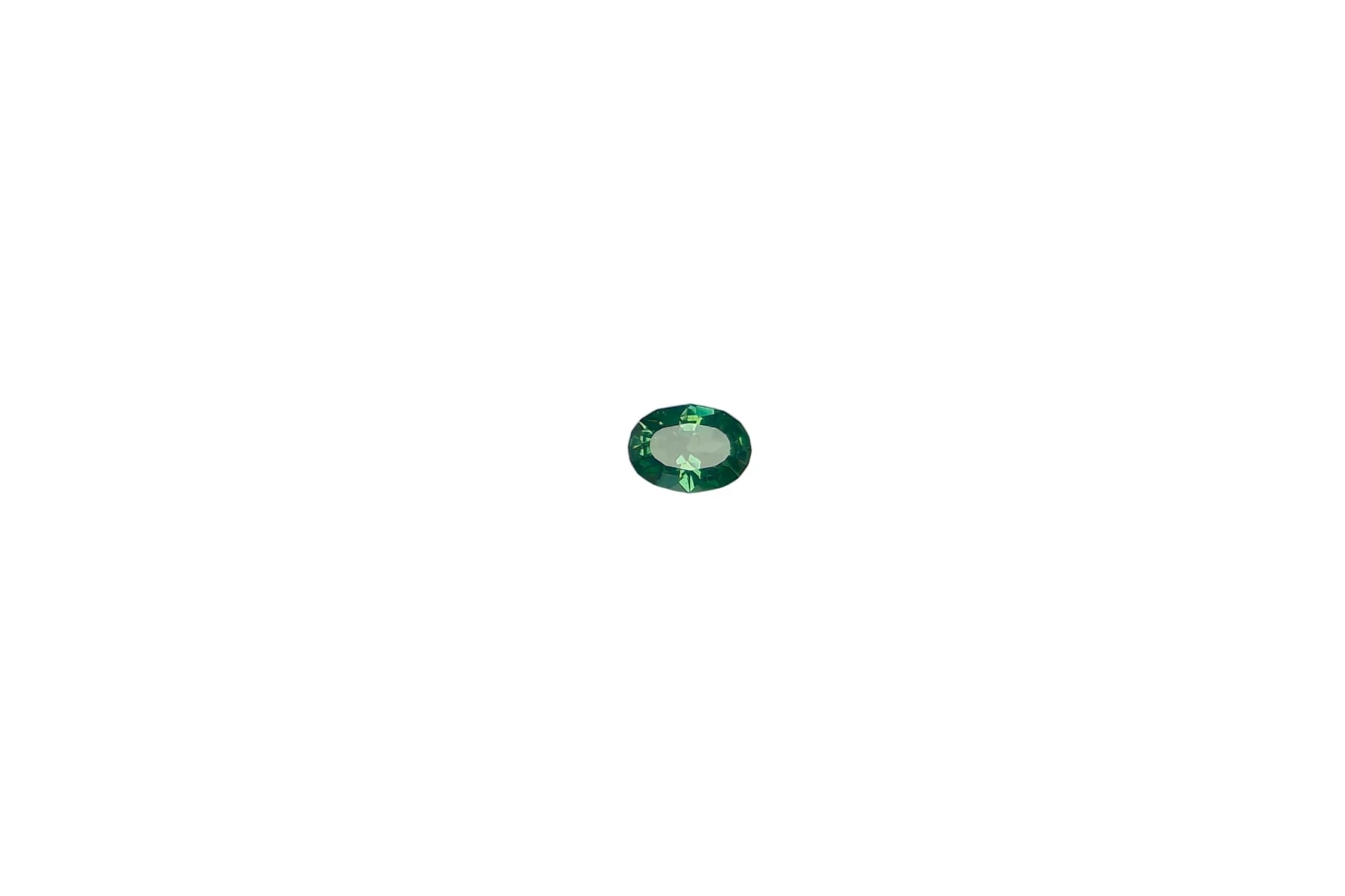 3.32ct Natural Green Zircon Oval Cut Loose Gemstone From Cambodia — view 1